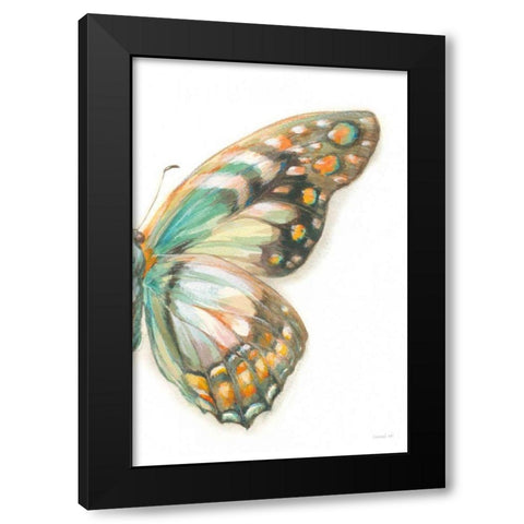 Fragile Wings II Black Modern Wood Framed Art Print by Nai, Danhui