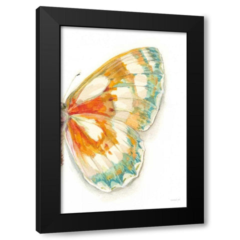 Fragile Wings IV Black Modern Wood Framed Art Print with Double Matting by Nai, Danhui