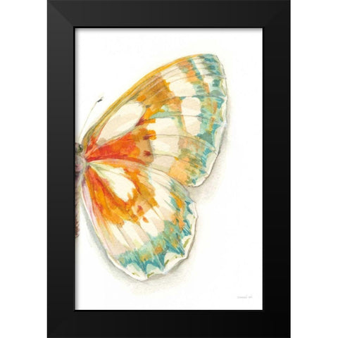 Fragile Wings IV Black Modern Wood Framed Art Print by Nai, Danhui