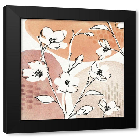 Soft Figures III Black Modern Wood Framed Art Print by Tavoletti, Anne