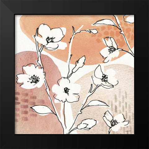 Soft Figures III Black Modern Wood Framed Art Print by Tavoletti, Anne