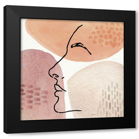Soft Figures IX Black Modern Wood Framed Art Print by Tavoletti, Anne