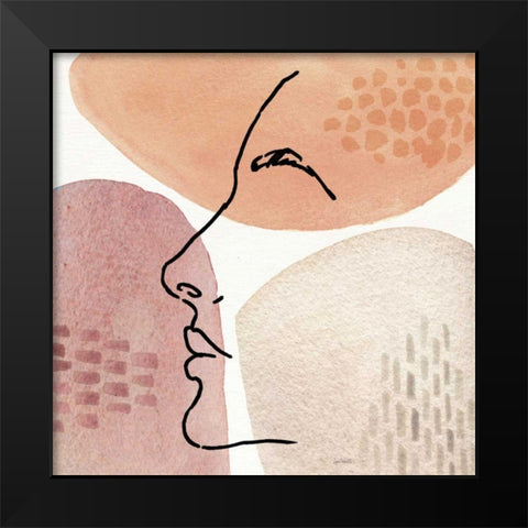 Soft Figures IX Black Modern Wood Framed Art Print by Tavoletti, Anne