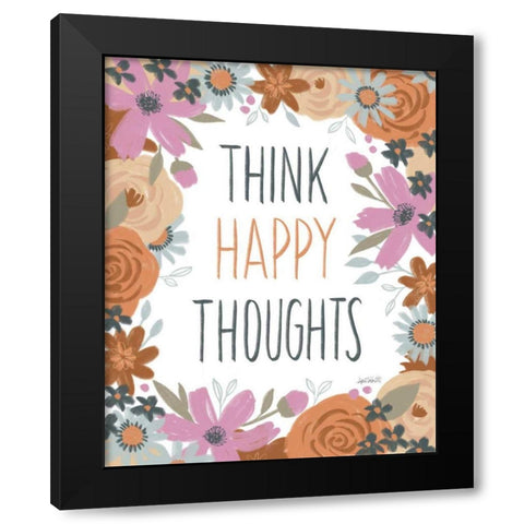 Happy Thoughts IV Black Modern Wood Framed Art Print with Double Matting by Tavoletti, Anne