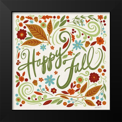 Happy Fall I Black Modern Wood Framed Art Print by Tavoletti, Anne
