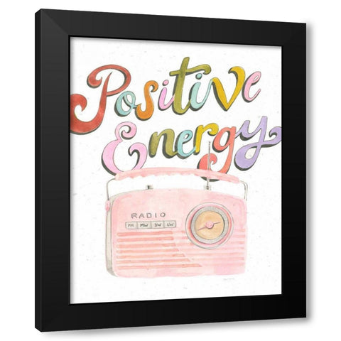 Retro Vibes I Black Modern Wood Framed Art Print by Jackson, Jenaya