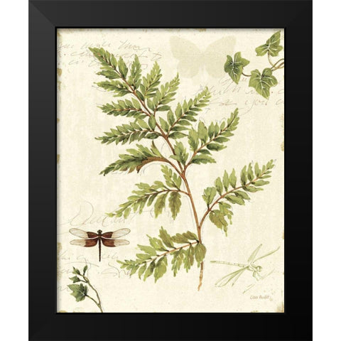 Ivies and Ferns I Black Modern Wood Framed Art Print by Audit, Lisa