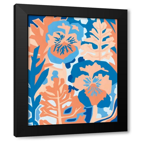 Garden Glory Black Modern Wood Framed Art Print by Gallagher, Megan