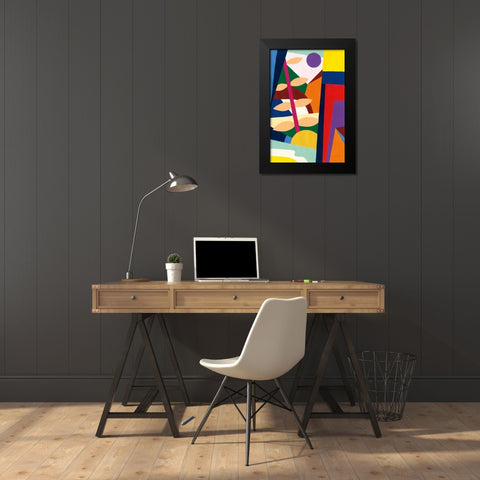 Wake Up and Be Bold Black Modern Wood Framed Art Print by Gallagher, Megan