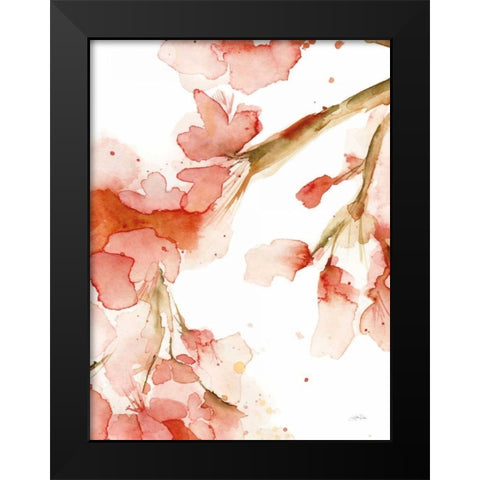 Blossoms I Black Modern Wood Framed Art Print by Pete, Katrina