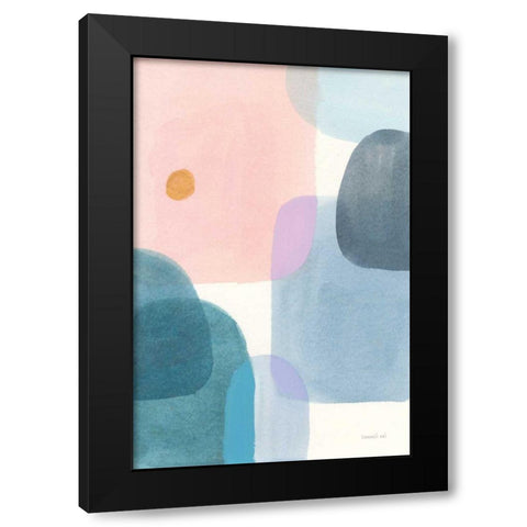 All Coming Together II Black Modern Wood Framed Art Print with Double Matting by Nai, Danhui