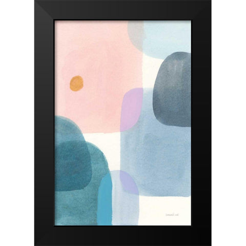 All Coming Together II Black Modern Wood Framed Art Print by Nai, Danhui