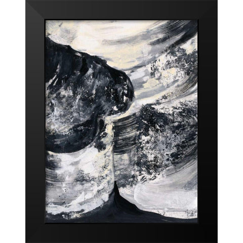 Graphic Canyon II Black Modern Wood Framed Art Print by Vassileva, Silvia
