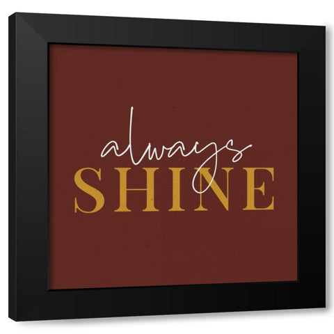 Daily Affirmations III Black Modern Wood Framed Art Print by Wild Apple Portfolio