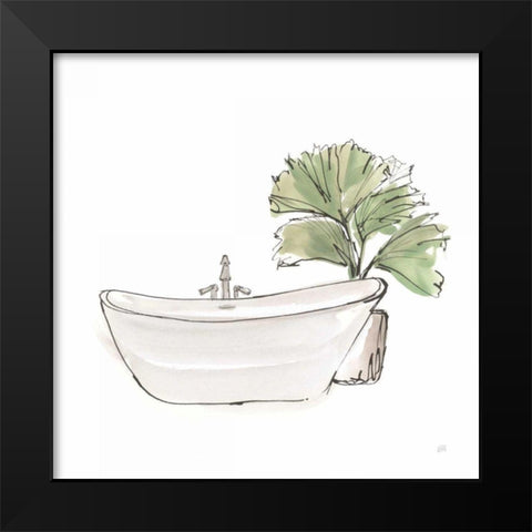 Neutral Tub I Black Modern Wood Framed Art Print by Paschke, Chris