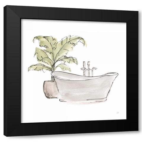 Neutral Tub III Black Modern Wood Framed Art Print by Paschke, Chris