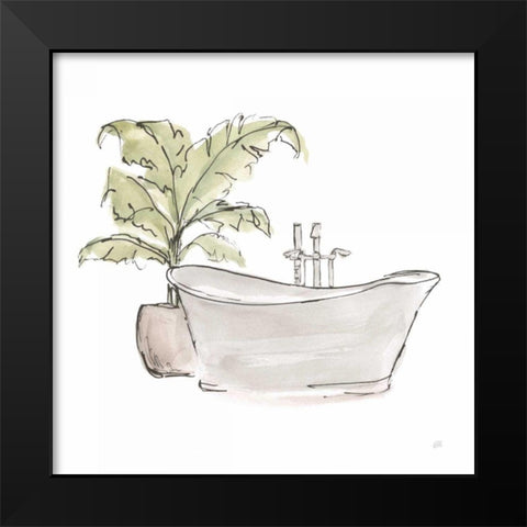 Neutral Tub III Black Modern Wood Framed Art Print by Paschke, Chris