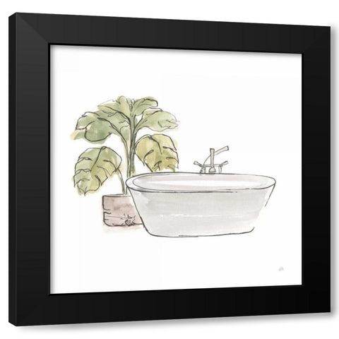 Neutral Tub IV Black Modern Wood Framed Art Print by Paschke, Chris