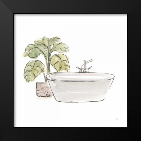 Neutral Tub IV Black Modern Wood Framed Art Print by Paschke, Chris