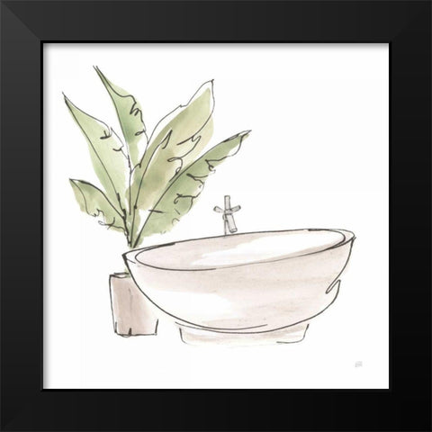 Neutral Tub V Black Modern Wood Framed Art Print by Paschke, Chris