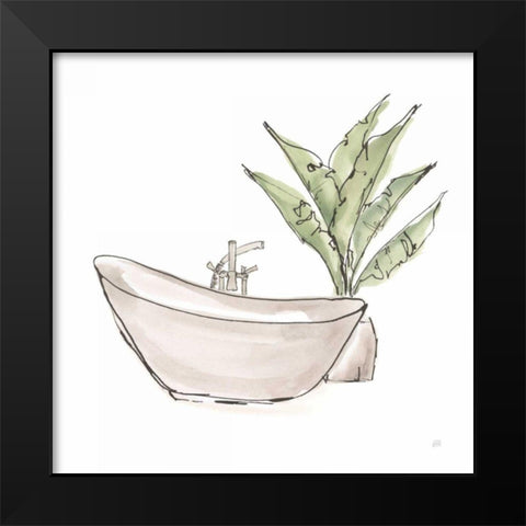 Neutral Tub VI Black Modern Wood Framed Art Print by Paschke, Chris