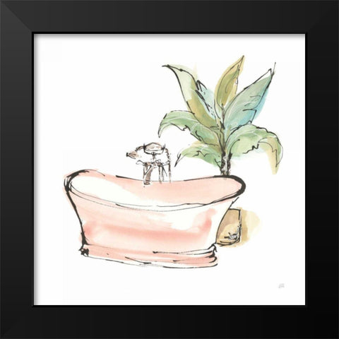 Tub I Black Modern Wood Framed Art Print by Paschke, Chris