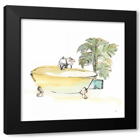 Tub III Black Modern Wood Framed Art Print with Double Matting by Paschke, Chris