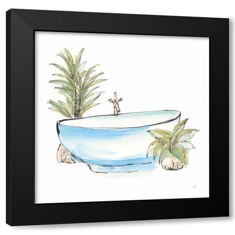 Tub IV Black Modern Wood Framed Art Print by Paschke, Chris