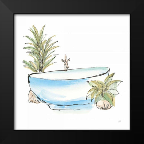Tub IV Black Modern Wood Framed Art Print by Paschke, Chris