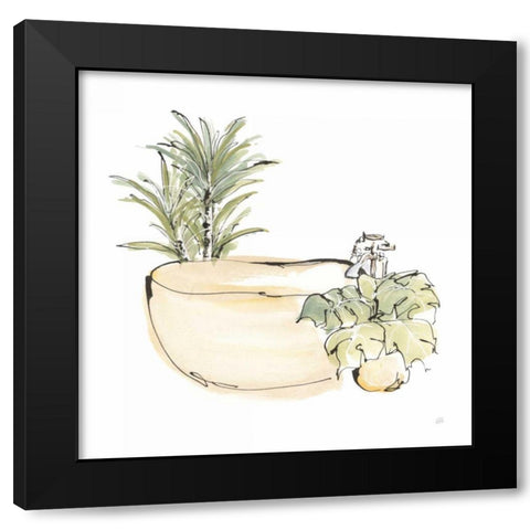Tub V Black Modern Wood Framed Art Print by Paschke, Chris