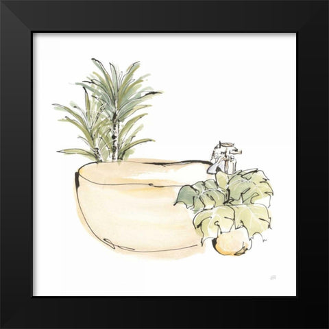 Tub V Black Modern Wood Framed Art Print by Paschke, Chris