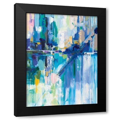 Thru the Glass Black Modern Wood Framed Art Print with Double Matting by Vertentes, Jeanette