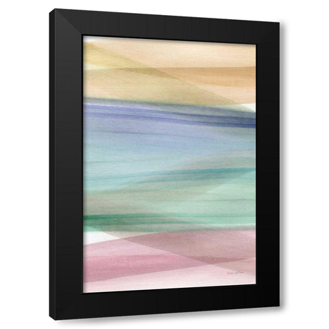 Soft Summer II Black Modern Wood Framed Art Print by Charro, Mercedes Lopez
