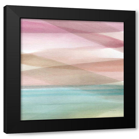 Soft Summer V Black Modern Wood Framed Art Print with Double Matting by Charro, Mercedes Lopez
