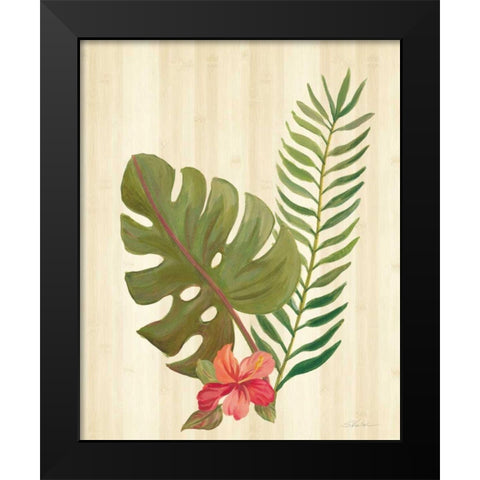Tropical Garden V Black Modern Wood Framed Art Print by Vassileva, Silvia