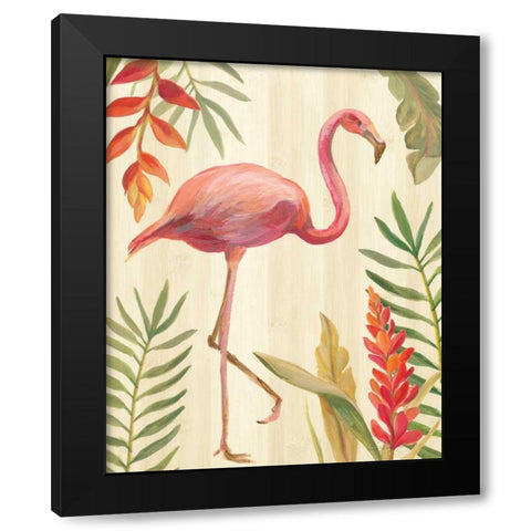 Tropical Garden IX Black Modern Wood Framed Art Print by Vassileva, Silvia