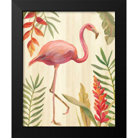 Tropical Garden IX Black Modern Wood Framed Art Print by Vassileva, Silvia