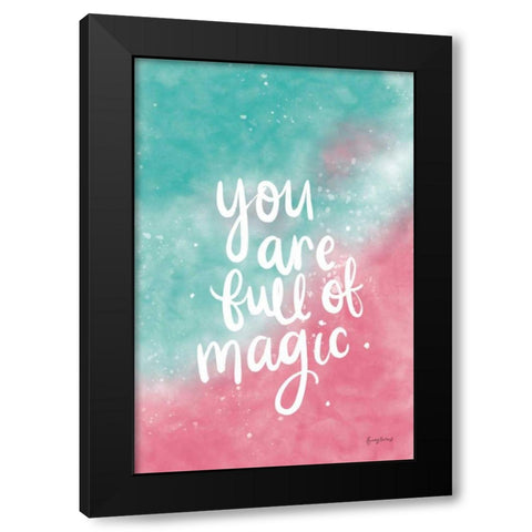 Magical Girl II Black Modern Wood Framed Art Print with Double Matting by Thorns, Becky