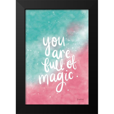 Magical Girl II Black Modern Wood Framed Art Print by Thorns, Becky