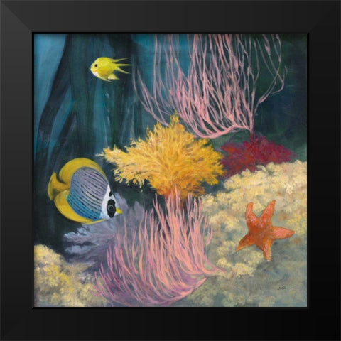 Coastal Reef II Black Modern Wood Framed Art Print by Purinton, Julia
