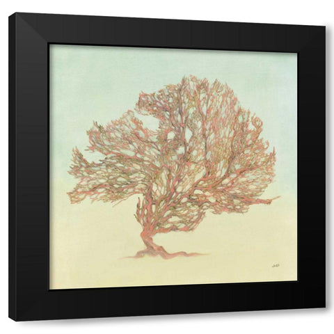 Sea Fern II Black Modern Wood Framed Art Print with Double Matting by Purinton, Julia