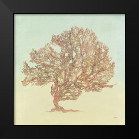 Sea Fern II Black Modern Wood Framed Art Print by Purinton, Julia