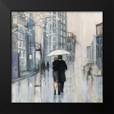 Spring Rain New York Neutral Crop Black Modern Wood Framed Art Print by Purinton, Julia