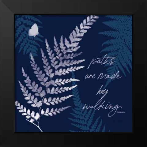 Dark True Blue III Black Modern Wood Framed Art Print by Pertiet, Katie