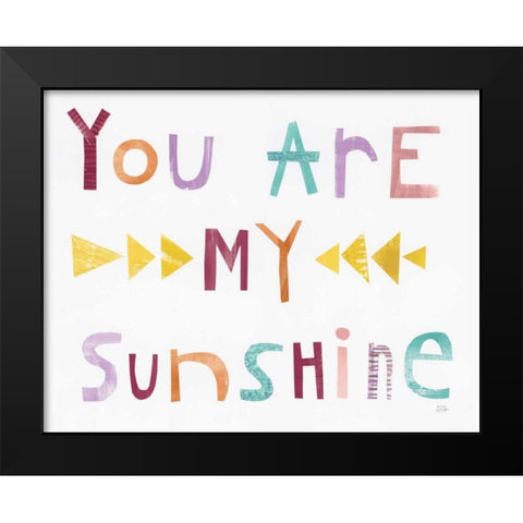 Sweet Sentiments I Pastel Black Modern Wood Framed Art Print by Averinos, Melissa