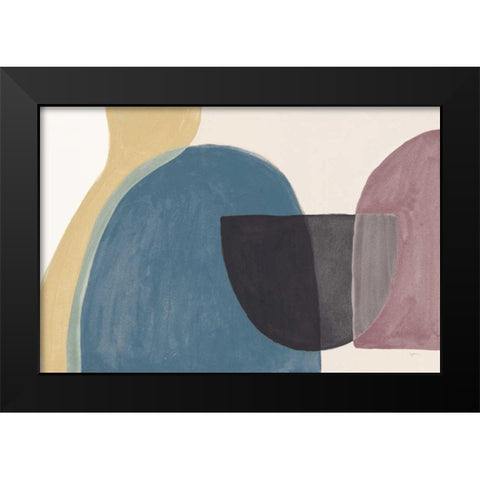 Sandy Balance II Dark Black Modern Wood Framed Art Print by Urban, Mary