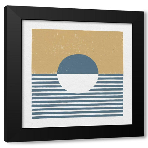 Reflection IV Yellow Black Modern Wood Framed Art Print by Hershey, Moira