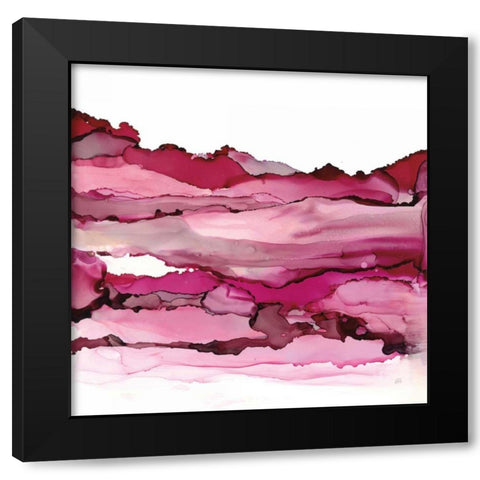 Pinkscape II Black Modern Wood Framed Art Print by Paschke, Chris
