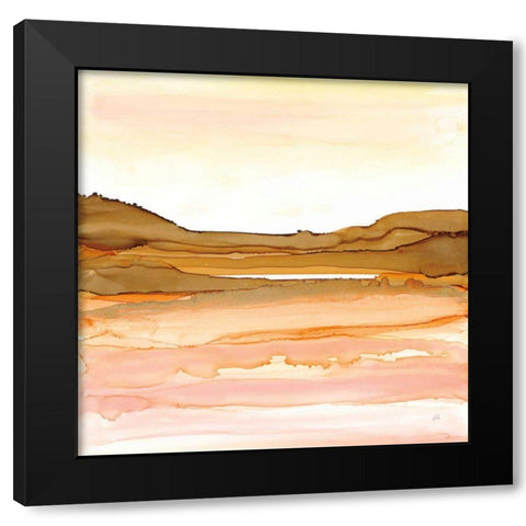 Desertscape II Black Modern Wood Framed Art Print by Paschke, Chris