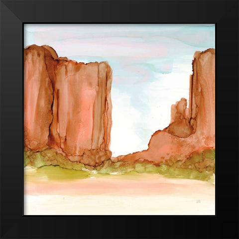 Desertscape VI Black Modern Wood Framed Art Print by Paschke, Chris